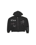 Corée du Sud Collage Zip Up